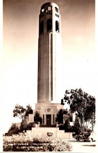 California San Francisco Coit Tower On Telegraph Hill Real Photo