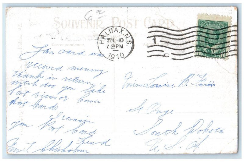 1910 Regatta North-West Arm Halifax Nova Scotia Canada Boat Race Postcard