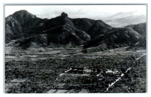 RPPC TEPOZTLAN, Mexico ~ Panorama of TOWN & MOUNTAINS c1940s   Postcard