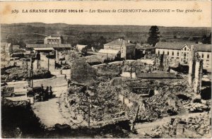 CPA Militaire Les Ruines de Clermont-en-Argonne - Vue générale (91893)