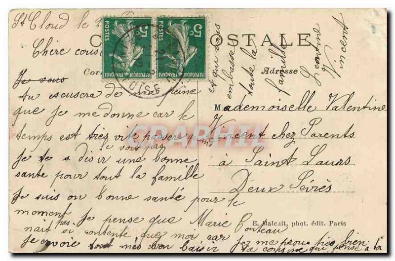 Postcard Old St Cloud La Grande Cascade