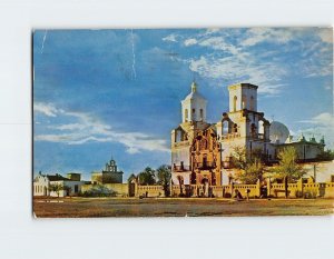 Postcard San Xavier Del Bac near Tucson Arizona USA