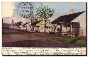 Postcard Old Sugar Mill and Quarters Near New Orleans