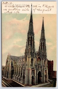 Saint Patrick's Cathedral New York City Historical & Religious Building Postcard