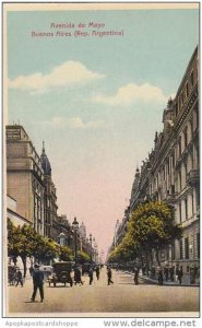 Argentina Buenos Aires Avenida De Mayo Street Scene