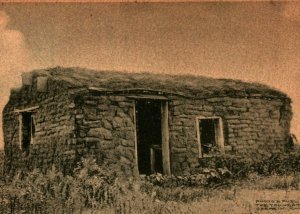 An Abandoned Soddy Home Colby Kansas KS 1909 DB Postcard  T13