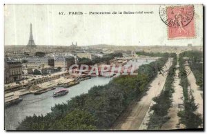 Old Postcard Paris Panorama of the Seine