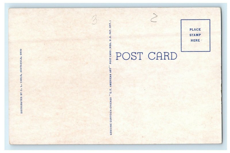 c1920s US Post Office and Court House Painesville Ohio OH Unposted Postcard