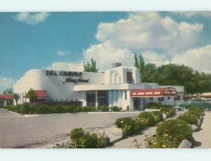 Unused 1950's OLD CARS & DEL CAMINO COFFEE SHOP RESTAURANT El Paso TX v7106