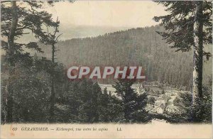 Old Postcard Gerardmer Kichompr� view between the firs