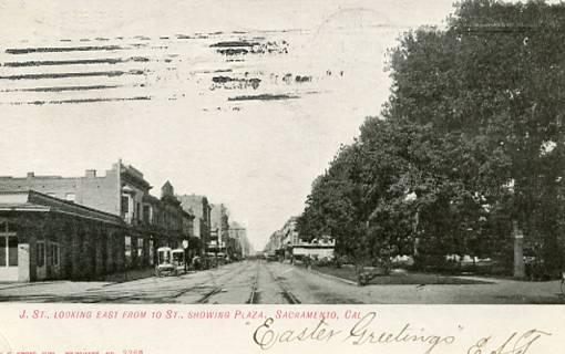 CA - Sacramento. J Street east from 10th Street