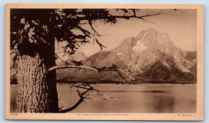 1905 Wyoming Vintage Postcard Jackson Lake Mt. Moran Glacier Mountain Lake