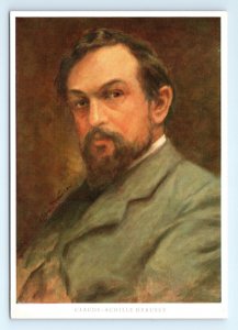 Portrait Painting Claude Achille Debussy Composer by L Nauer Artist Postcard