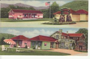 NH   GORHAM   PRESIDENTIAL MOTEL COURT  linen postcard