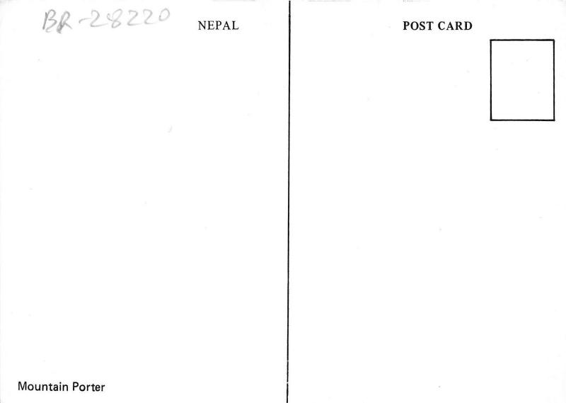 BR28220 Mountain porter nepal