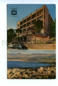 496032 Israel Haifa Dvir Hotel cars Old Palphot postcard