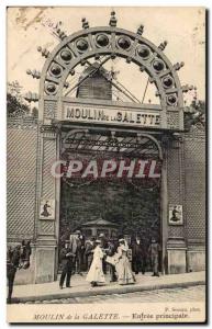 Old Postcard Paris Montmartre Moulin de la Galette