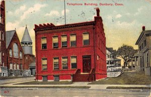 Danbury Connecticut Telephone Building Vintage Postcard AA31877 