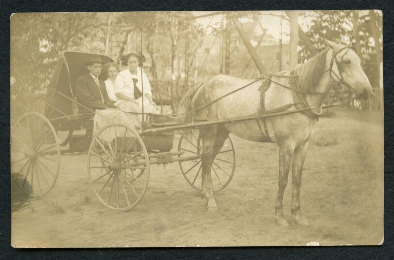 ABRO  RPPC Horse And Buggy