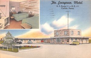 Evergreen Motel Carlisle, Pennsylvania PA Postcard