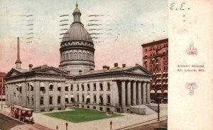 Vintage Postcard 1911 Court House St. Louis MO Missouri Pub. F.D. Hammon