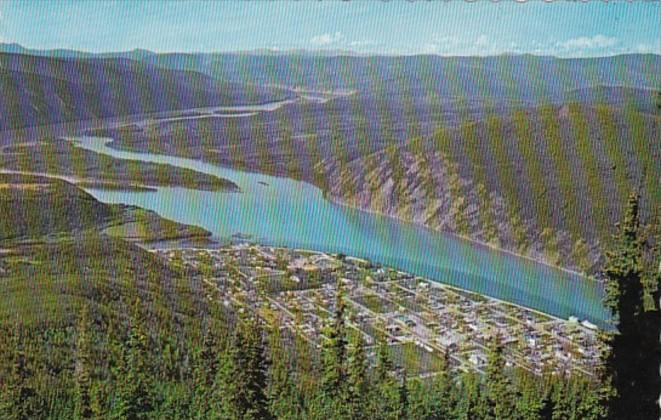 Canada Yukon Dawson City Aerial View