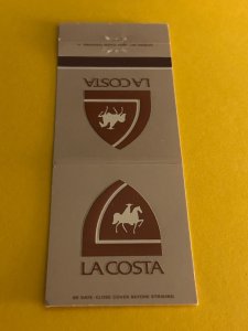 Vintage Matchbook Cover La Costa Hotel & Spa Carlsbad, California MB188
