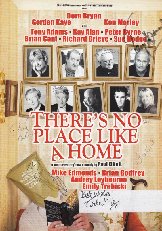 Ken Morley Coronation Street There's No Place Like Home 5x Hand Signed Theatr...