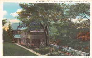 BRATTLEBORO, VT Vermont  NAULHAKA~RUDYARD KIPLING Former Home  c1940's Postcard