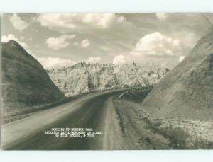 1950's rppc NICE VIEW Badlands National Park - Rapid City South Dakota SD i7760