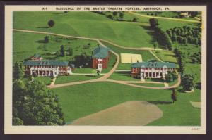 Residence of the Barter Theatre Players,Abingdon,VA Postcard