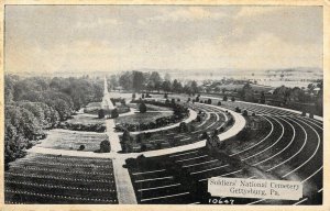 Civil War, Soldiers' National Cemetery, Gettysburg, PA Old Postcard