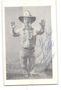 Richard Little Hoss Johnson Vintage Postcard Little People of America Member
