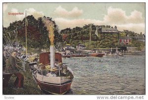 Shepperton,borough of Spelthorne, Surrey , England., 00-10s ; small steamship