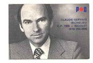 Canada Politics, 1979 CP Election, Claude Richelieu Quebec,Used 1979 CFPO Cancel