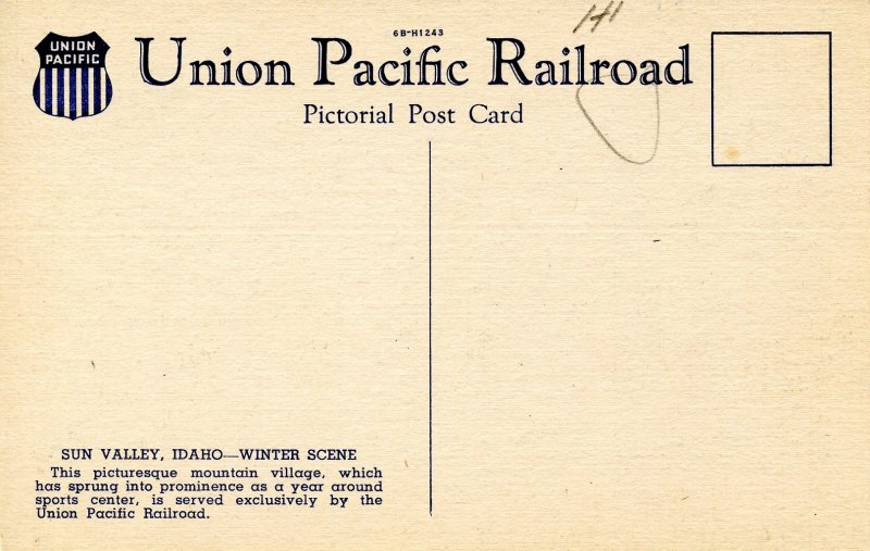 ID - Sun Valley Winter Scene   (Union Pacific RR)