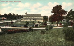 Vintage Postcard 1910's Fairview Park Casino Scenic View Dayton Ohio OH SSK Pub