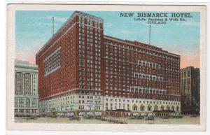 Bismarck Hotel Chicago Illinois 1920s postcard