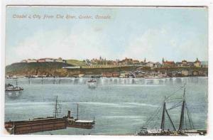 Citadel & City River View Quebec Canada 1912 postcard