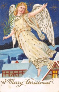 Merry Christmas Angel 1908 postcard