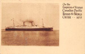 Empress of France Canadian Pacific Ship Unused 