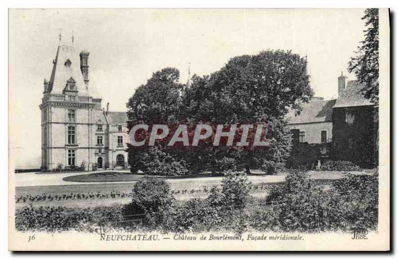 Postcard Old Nuefchateau Bourlemont Chateau Facade meridionale