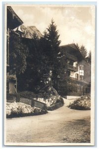 1929 Hotel Gemsbock Hintersee Near Berchtesgaden Germany RPPC Photo Postcard