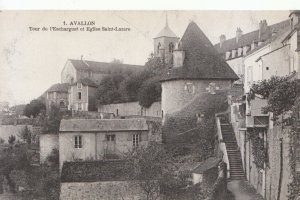 France Postcard - Avallon - Tour De L'Escharguet Et Eglise Saint-Lazar - TZ11326