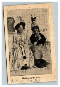 Vintage 1909 Humor Postcard Two Ugly Ladies Looking for Love - Funny