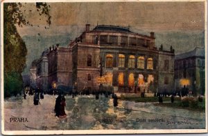 Czech Republic Praha Rudolfinum Dum Umelcu Prague Vintage Postcard 09.75