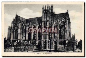 Old Postcard Metz Cathedral