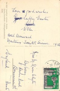 Postcard flowers snowdrop snowflake fruhlingsknotenblume