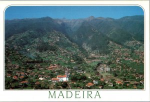 Aerial View of Madeira Portugal Postcard