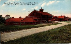 Cattle and Horse Barns, Judging Pavilion, OH State University Vtg Postcard G54